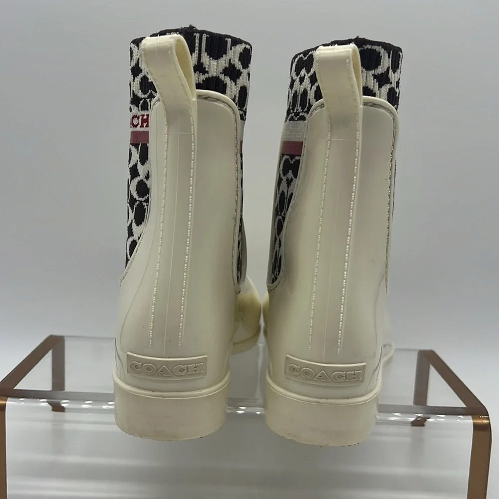 Coach Rivington Rain Bootie Chalk